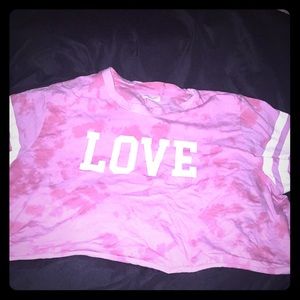Kinda crop top,short sleeve shirt